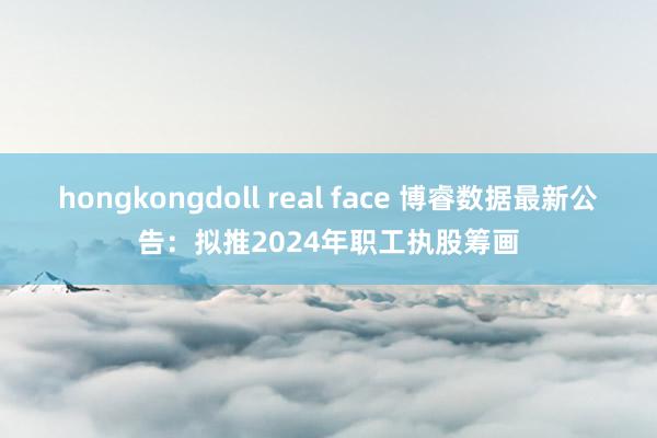 hongkongdoll real face 博睿数据最新公告：拟推2024年职工执股筹画