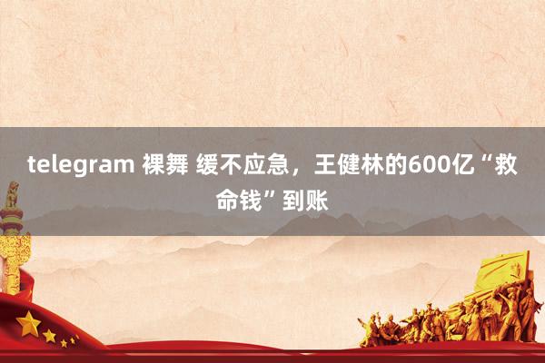 telegram 裸舞 缓不应急，王健林的600亿“救命钱”到账