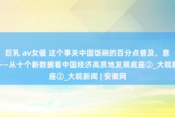 巨乳 av女優 这个事关中国饭碗的百分点普及，意味着什么？——从十个新数据看中国经济高质地发展底座②_大皖新闻 | 安徽网