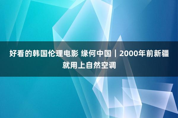 好看的韩国伦理电影 缘何中国｜2000年前新疆就用上自然空调