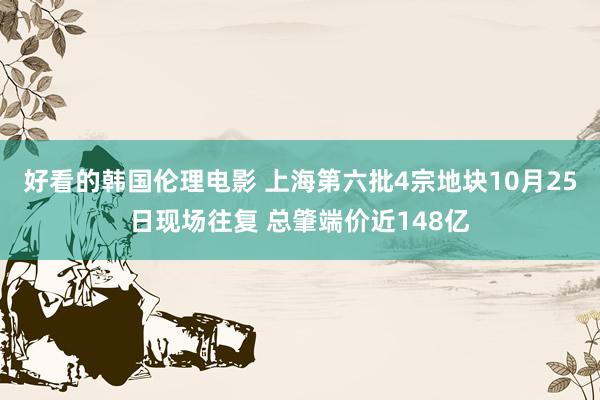 好看的韩国伦理电影 上海第六批4宗地块10月25日现场往复 总肇端价近148亿